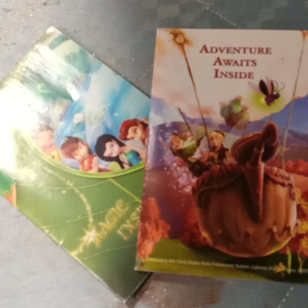 Two Tinkerbell ad books
